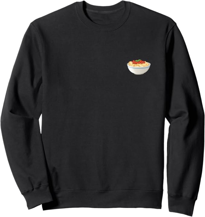 Bowl of Rigatoni Pasta Crewneck Sweatshirt