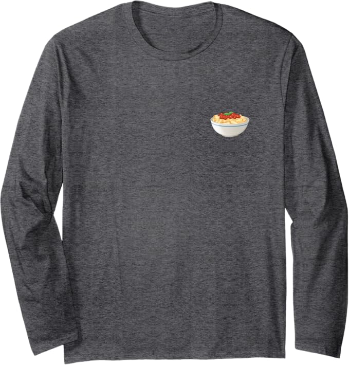 Bowl of Rigatoni Pasta Long Sleeve T-Shirt