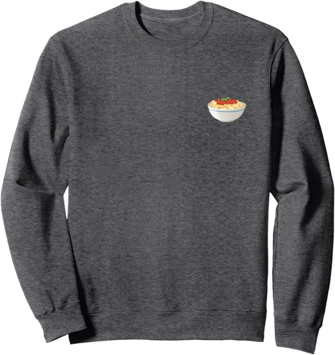 Bowl of Rigatoni Pasta Crewneck Sweatshirt