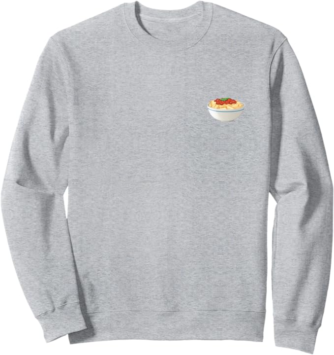 Bowl of Rigatoni Pasta Crewneck Sweatshirt