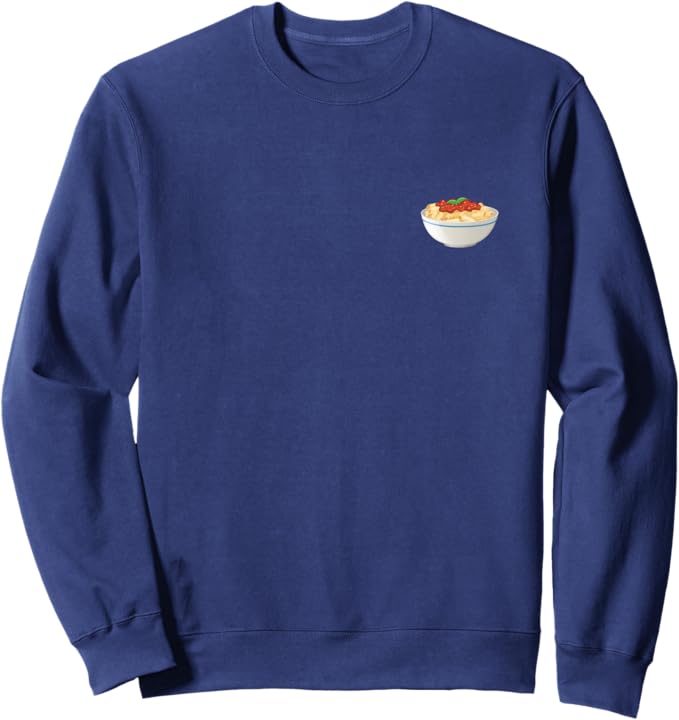 Bowl of Rigatoni Pasta Crewneck Sweatshirt