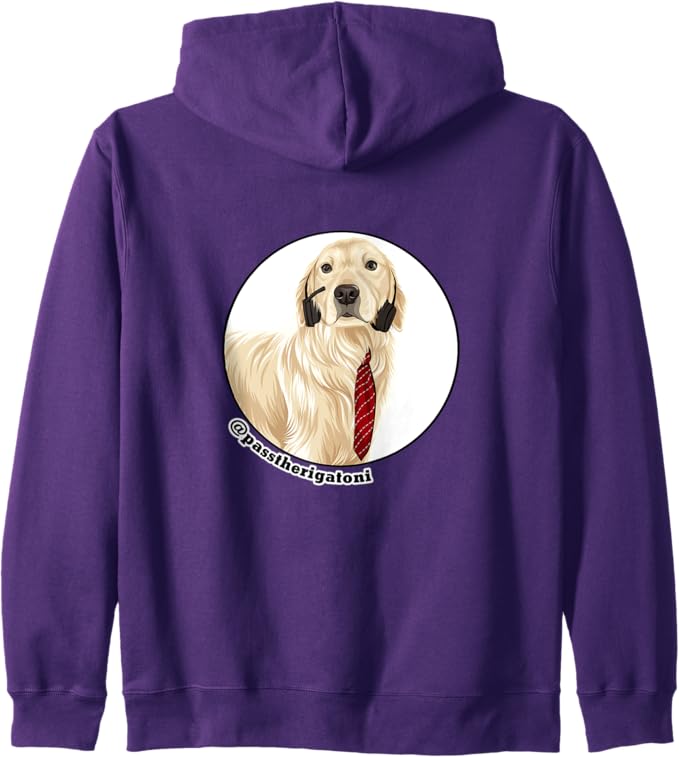 Bowl of Rigatoni Pasta Zip Hoodie