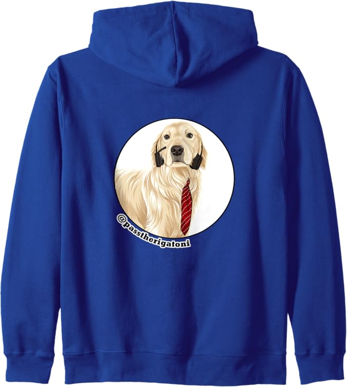 Bowl of Rigatoni Pasta Zip Hoodie