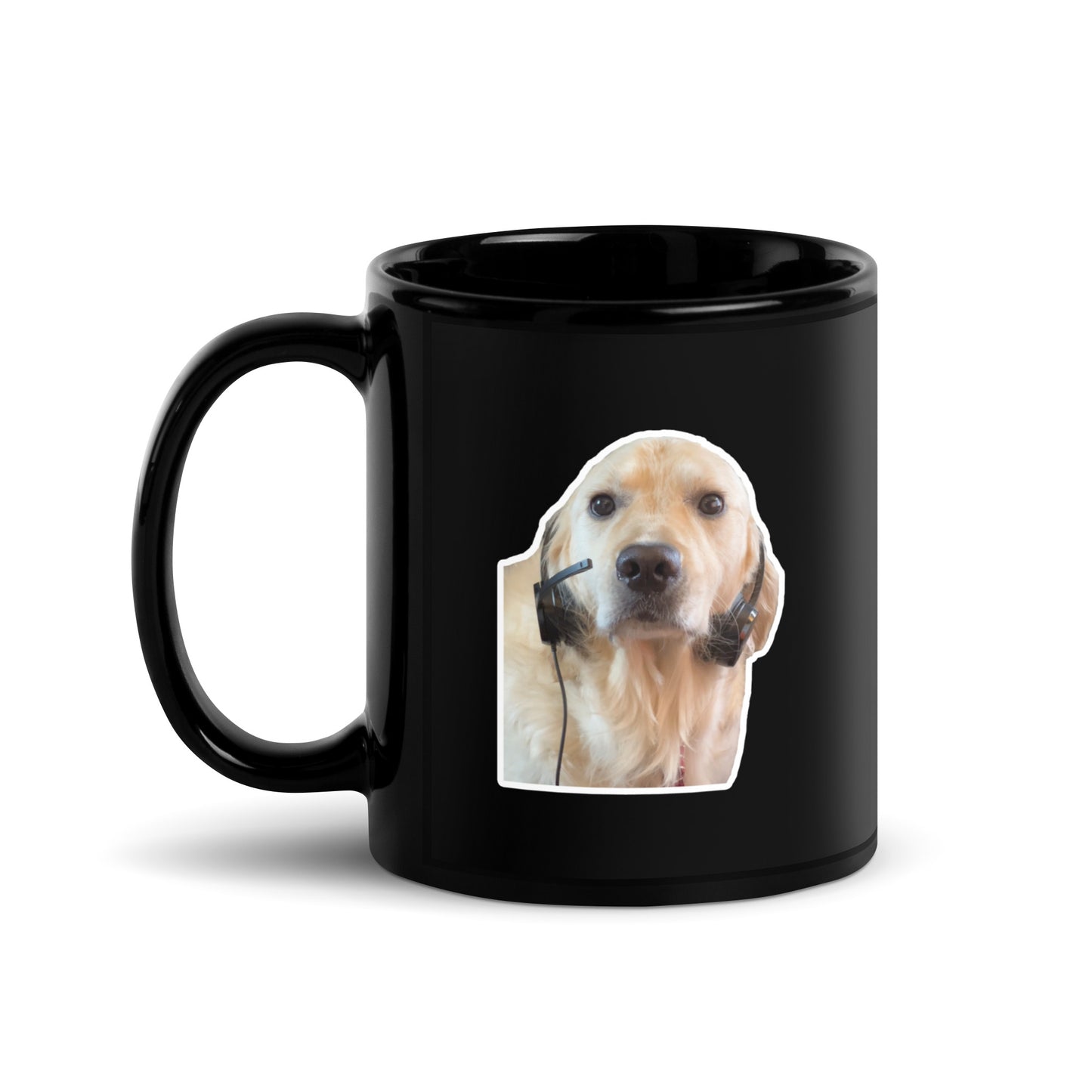 "I'm Over It." Black Glossy Mug