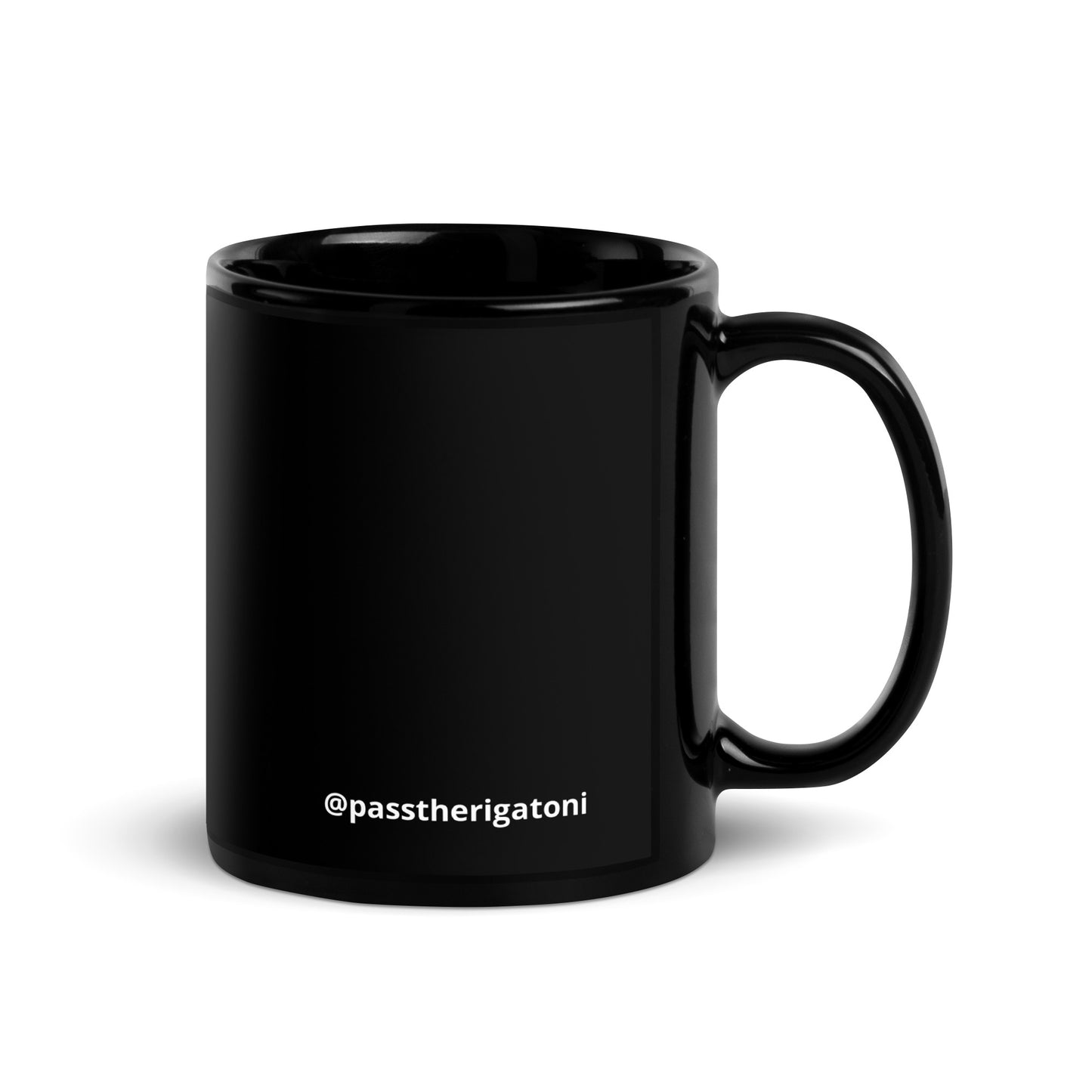 "I'm Over It." Black Glossy Mug