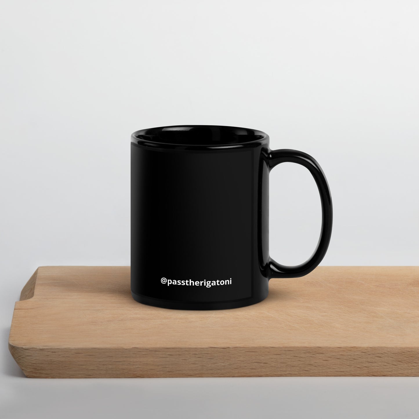 "I'm Over It." Black Glossy Mug