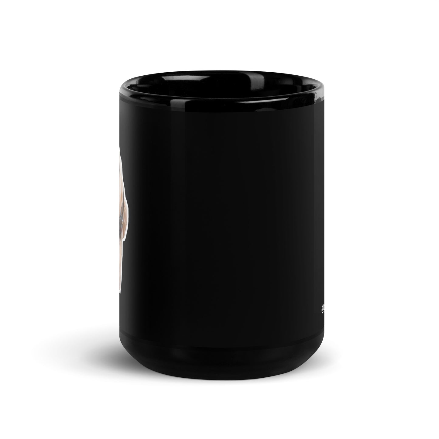 "I'm Over It." Black Glossy Mug