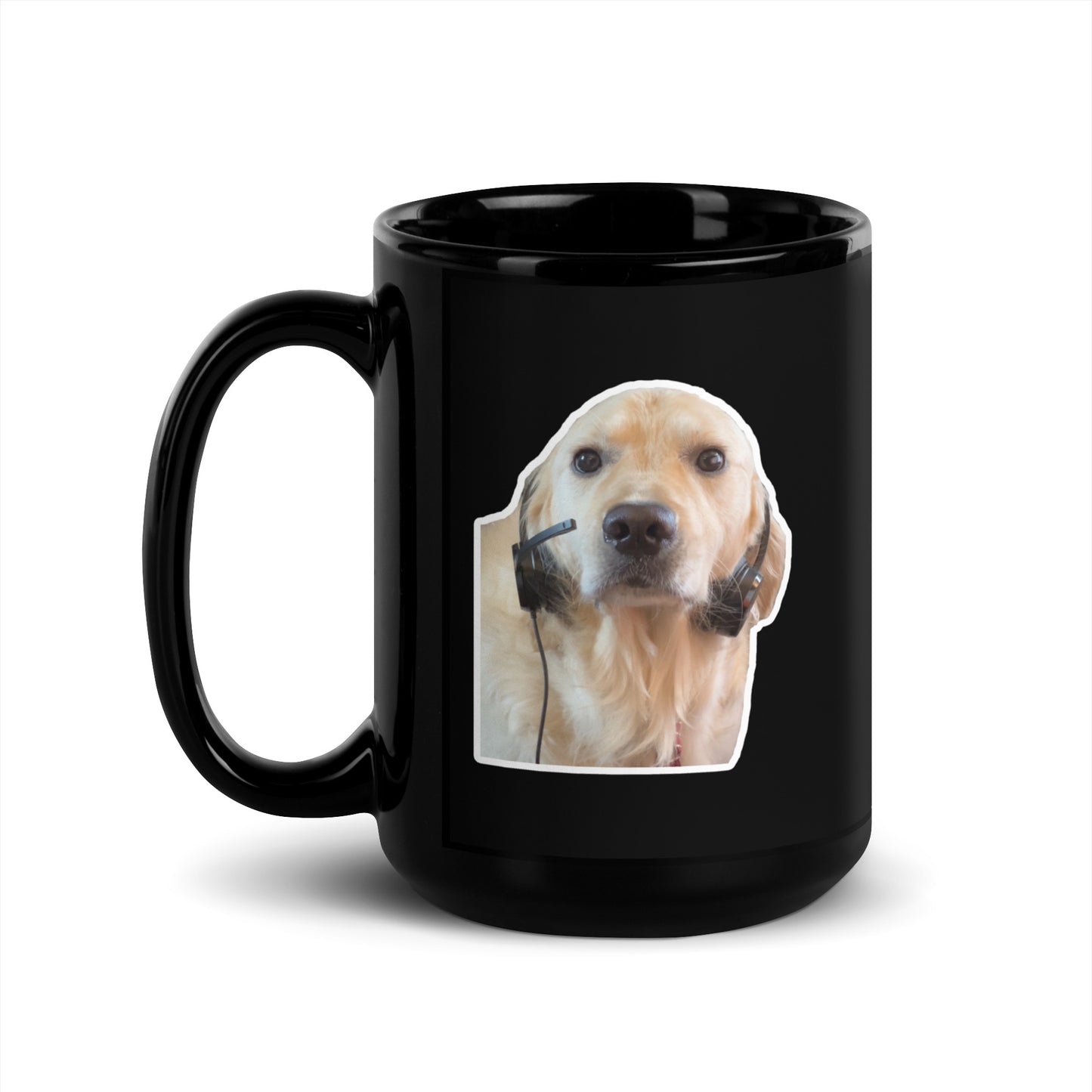 "I'm Over It." Black Glossy Mug
