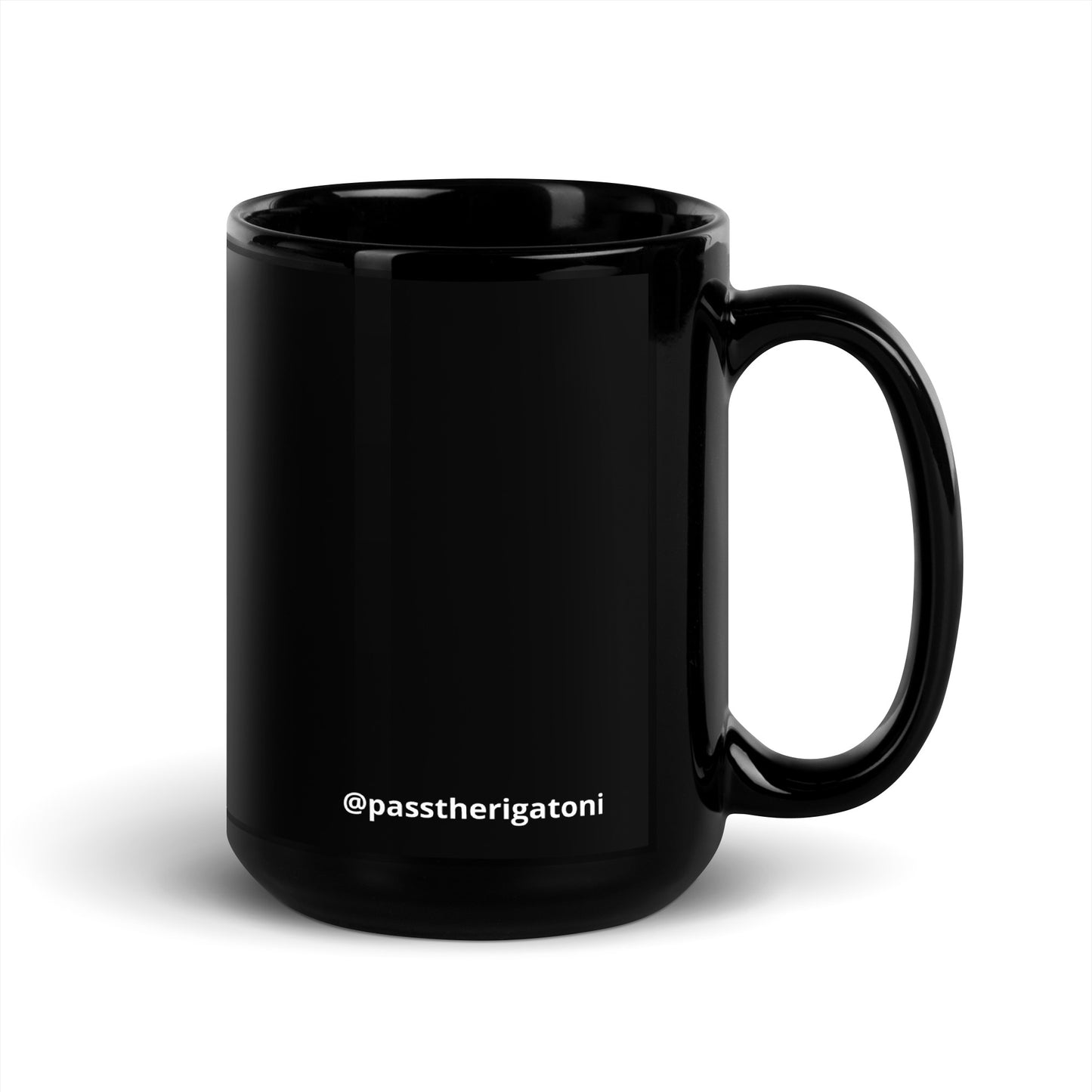 "I'm Over It." Black Glossy Mug