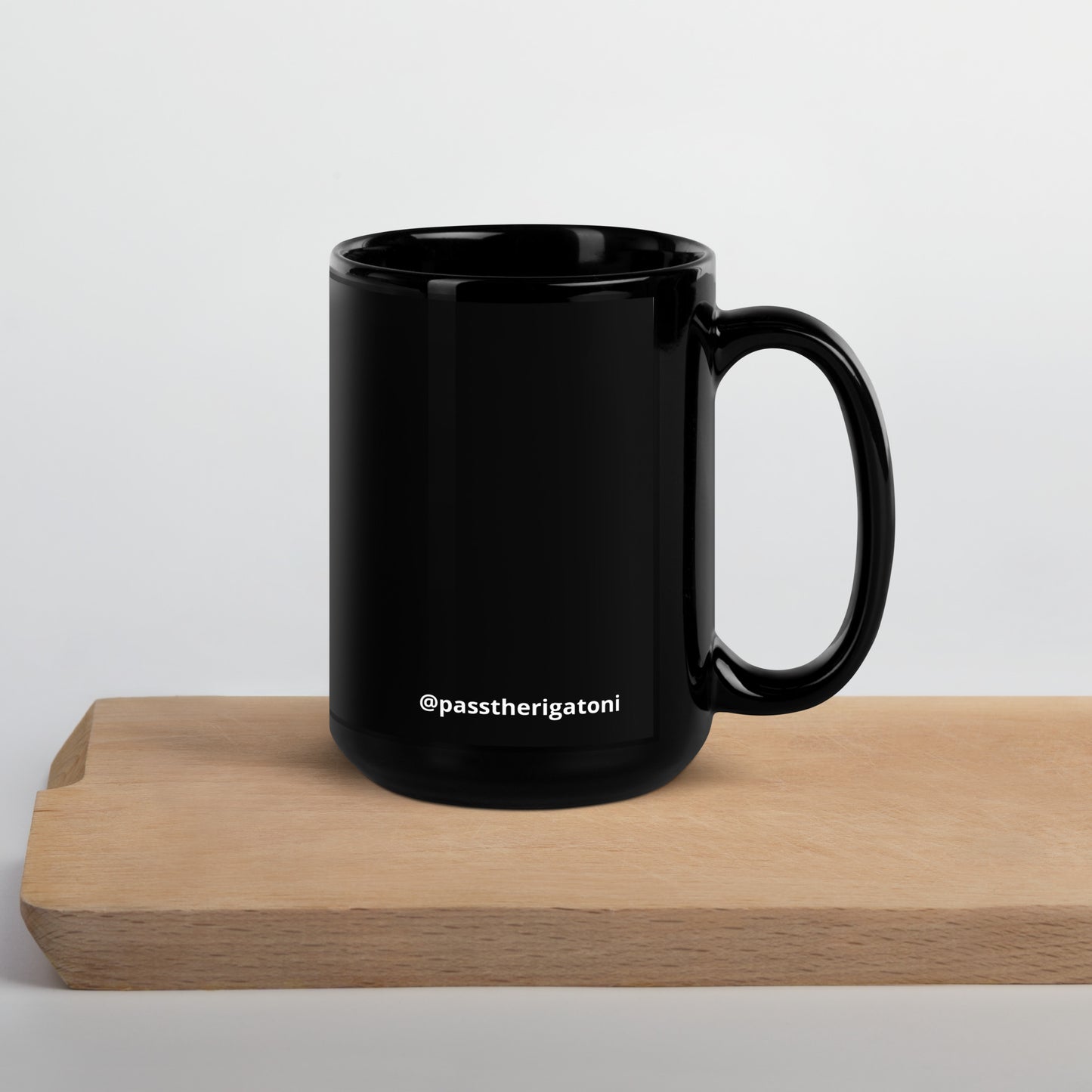 "I'm Over It." Black Glossy Mug
