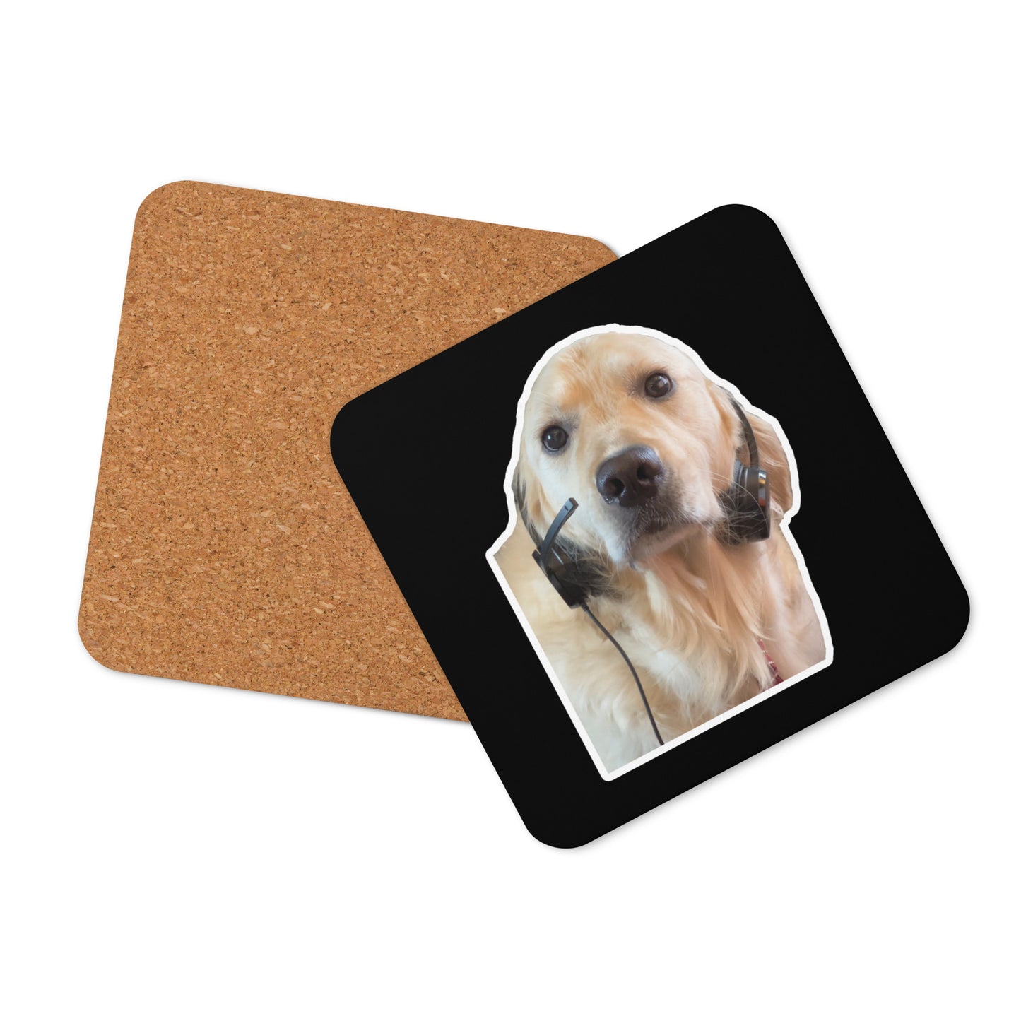 "I'm Over It." Cork-Back Coaster