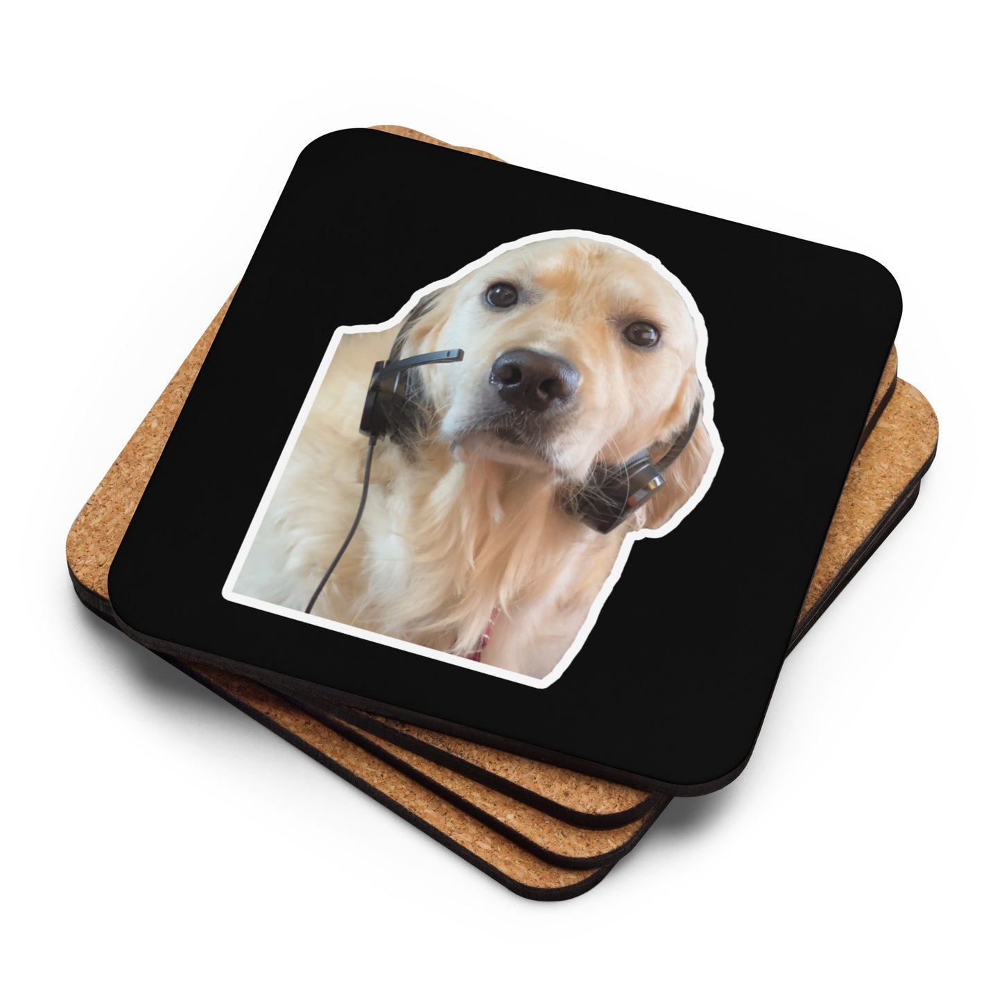 "I'm Over It." Cork-Back Coaster