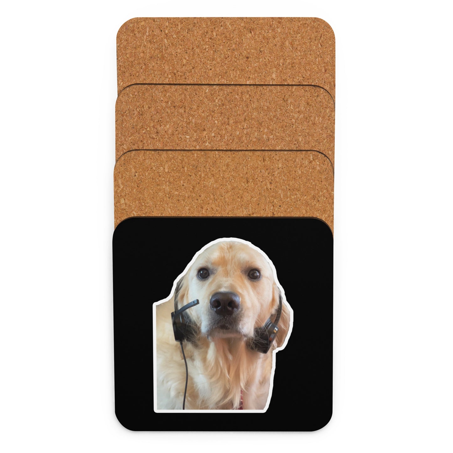 "I'm Over It." Cork-Back Coaster