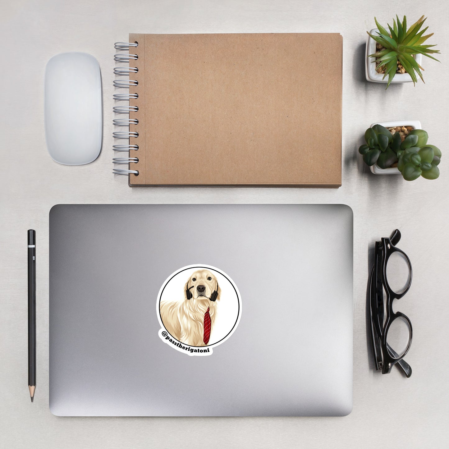 Office Dog Energy Sticker
