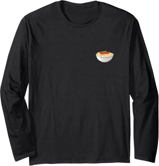 Bowl of Rigatoni Pasta Long Sleeve T-Shirt