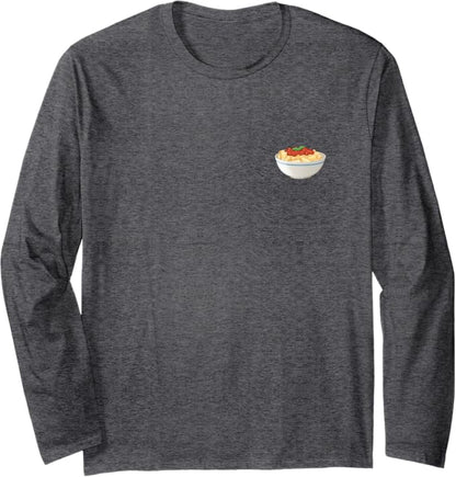 Bowl of Rigatoni Pasta Long Sleeve T-Shirt