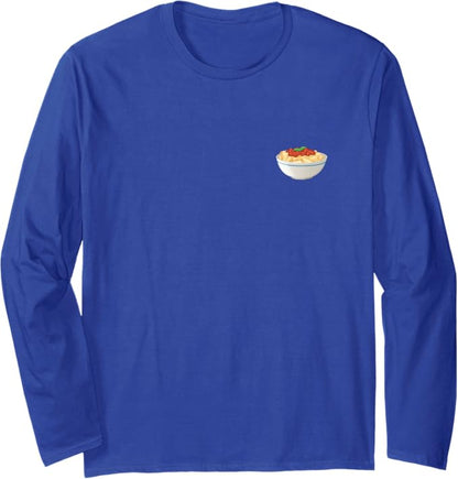 Bowl of Rigatoni Pasta Long Sleeve T-Shirt