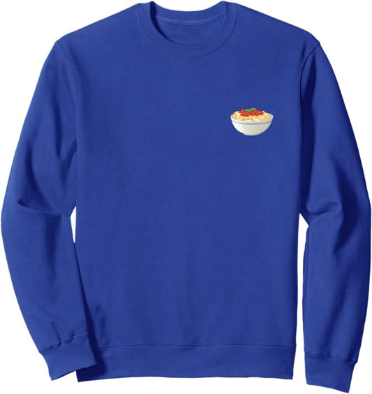 Bowl of Rigatoni Pasta Crewneck Sweatshirt