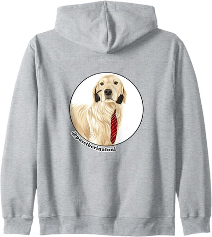 Bowl of Rigatoni Pasta Zip Hoodie