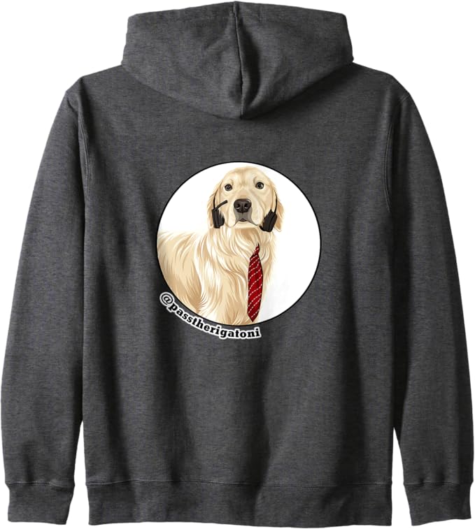 Bowl of Rigatoni Pasta Zip Hoodie