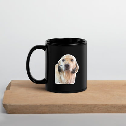 "I'm Over It." Black Glossy Mug