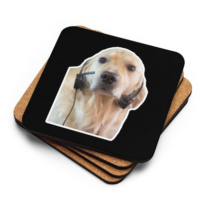 "I'm Over It." Cork-Back Coaster
