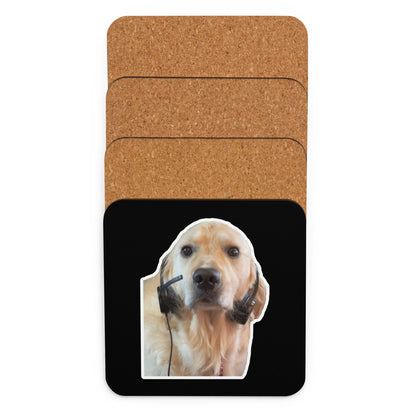 "I'm Over It." Cork-Back Coaster